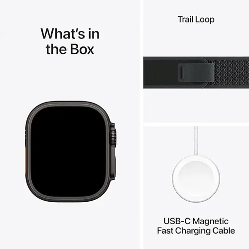 ساعت هوشمند اپل مدل Ultra 2 Black Titanium Case Trail Loop 49mm (8)